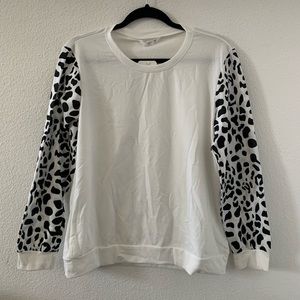 NWT - animal print top